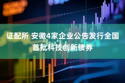 证配所 安徽4家企业公告发行全国首批科技创新债券